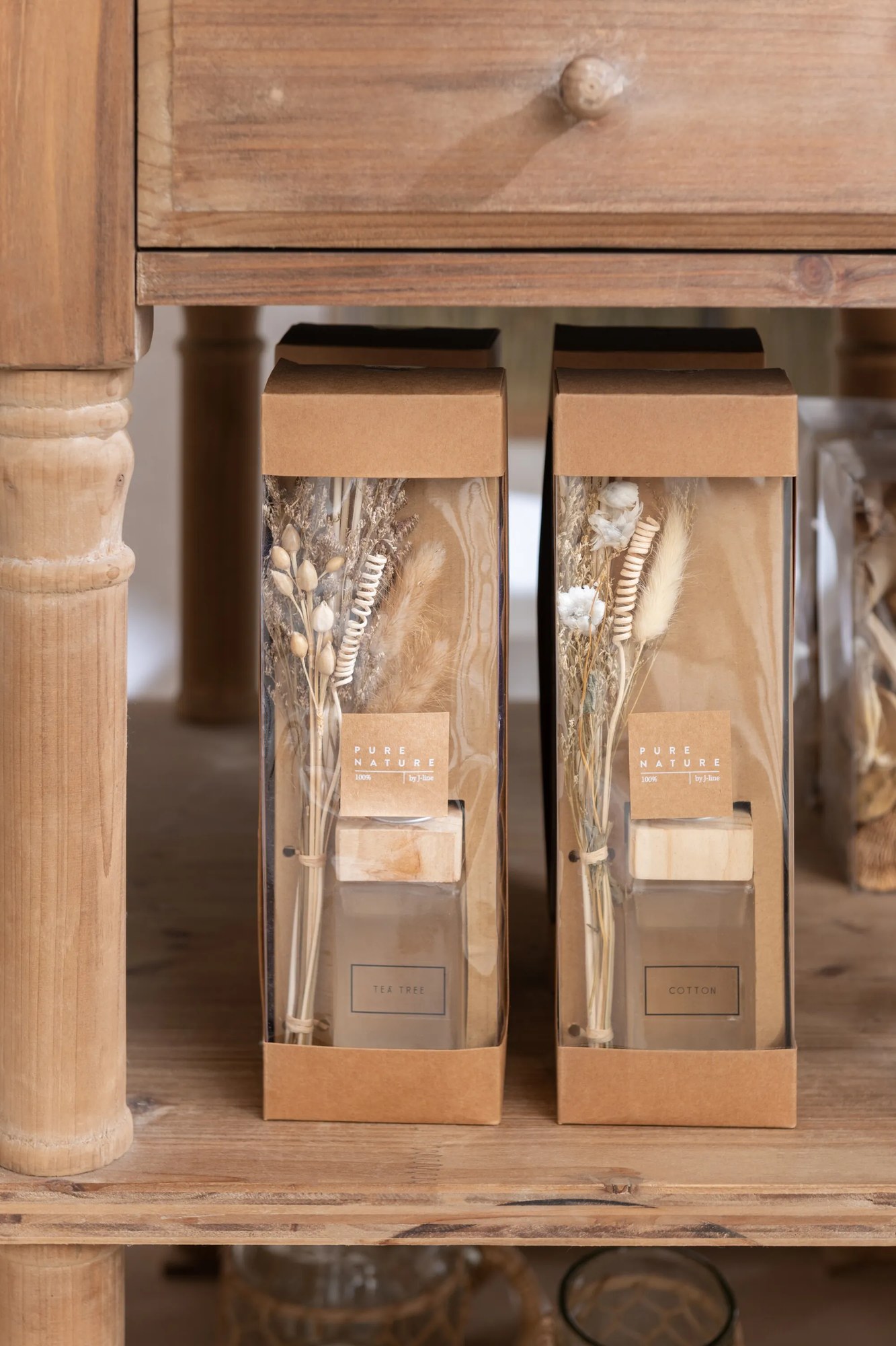 Interiérová vôňa v difuzéri a sušeným kvetom Cotton - 9*6*28cm