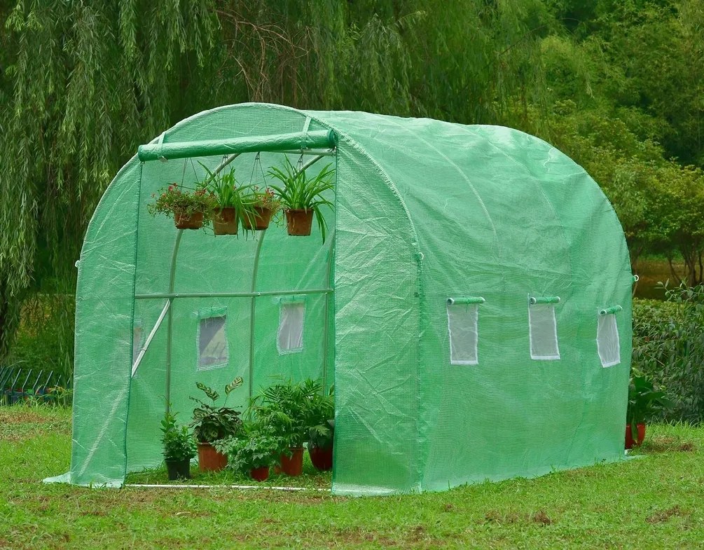 Záhradný fóliovník 2x3 m ZELENÝ + darček