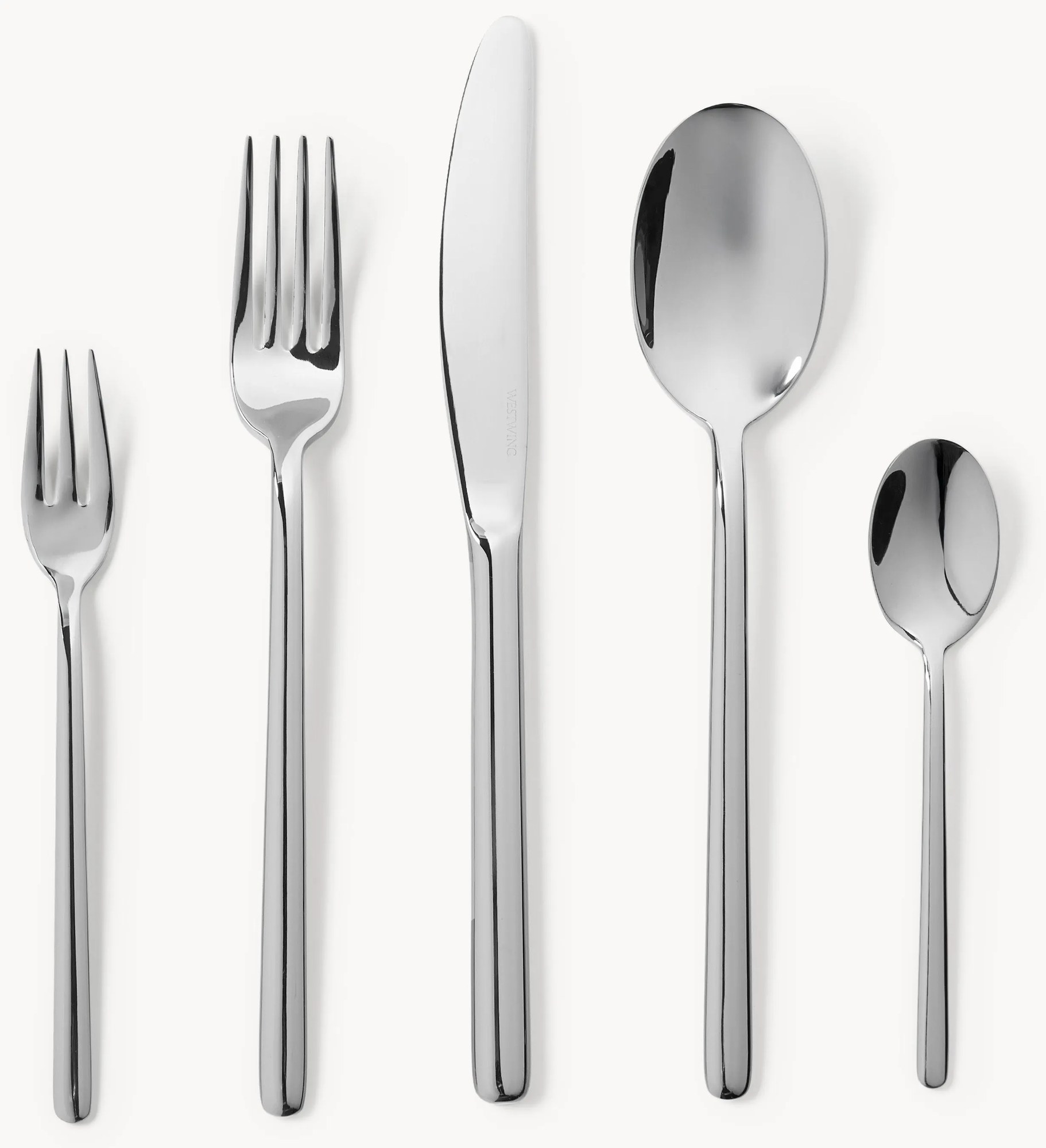 Súprava leštených príborov Loretta, rôzne veľkosti