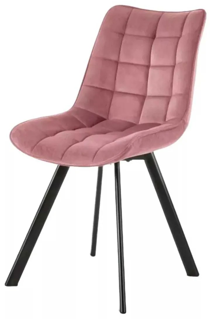 LuxuryForm DESIGN Jedálenská stolička ORLEN VELUR - ružová