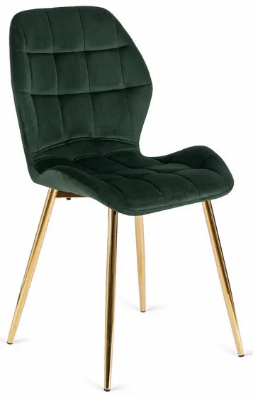 Vintino kreslo TERNI Velvet - zelená farba, nohy biele - vintino.sk