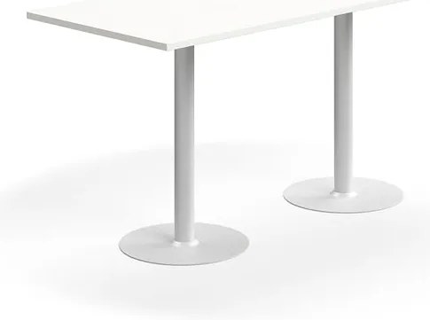 Barový stôl VERTICUS, 1800x800x900 mm, biela