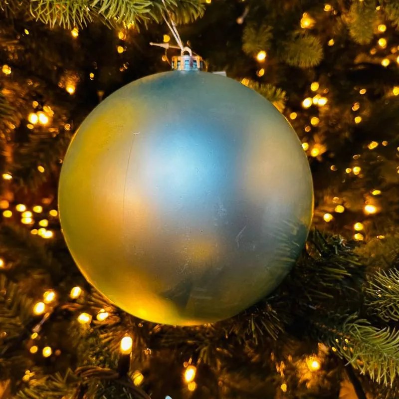 DECOLED Plastová guľa, 20 cm, svetlomodrá, matná