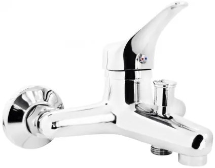 Deante Joko, nástenná vaňová batéria 150mm bez sprchového príslušenstva, chrómová, BOJ_010M