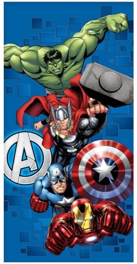 Bavlnená plážová osuška Avengers útočia - 100% bavlna, froté s gramážou 320 gr./m² - 70 x 140 cm