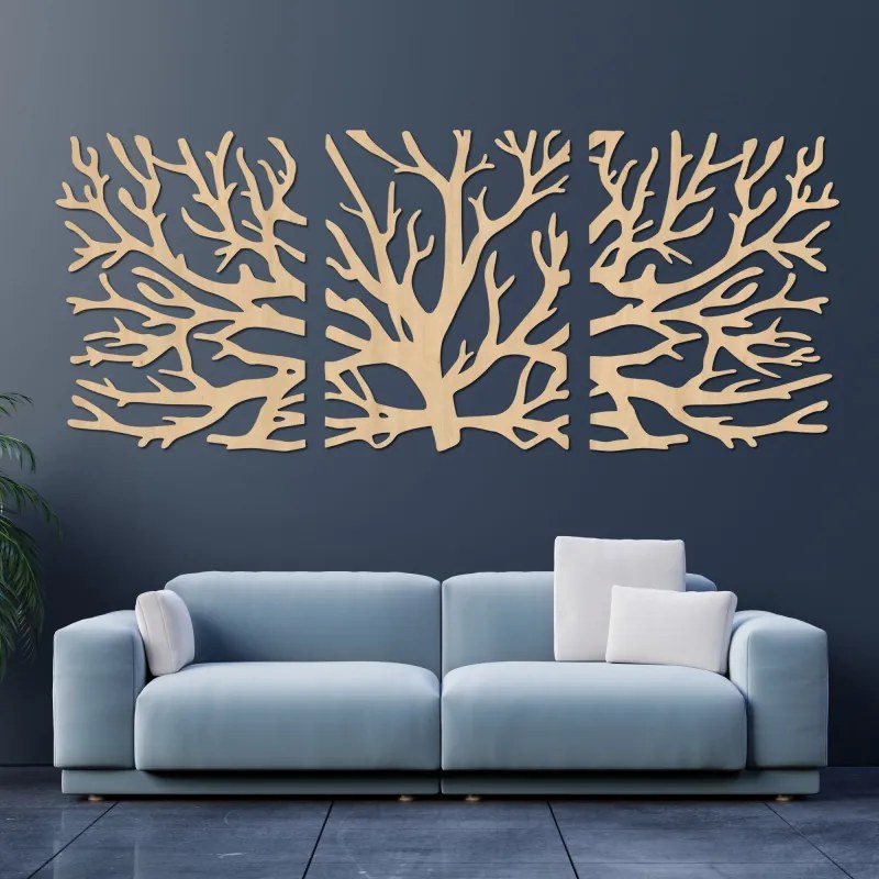 Trojdielny obraz Strom – moderný dizajn do vášho interiéru | SENTOP HDF0502-akcia20