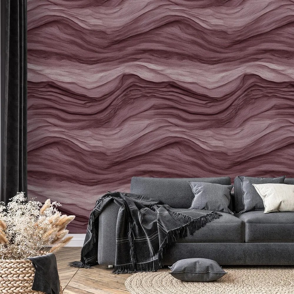 Tapeta vlnité hnedé textúry