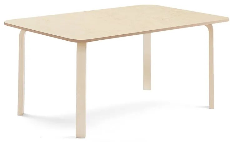 Stôl ELTON, 1800x800x640 mm, linoleum - béžová, breza