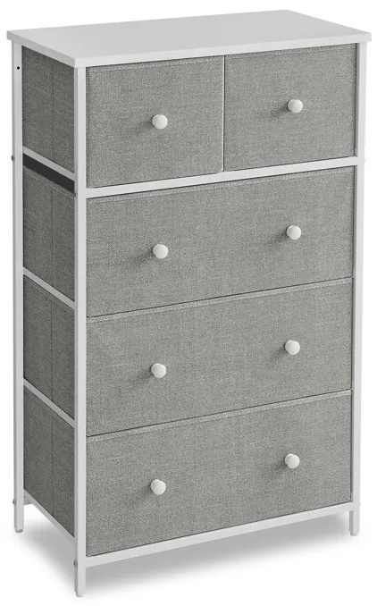 Autronic BONTEC Komoda 56x30x93cm, kov, šedá, AUK-E1051 GREY Farba: Šedá
