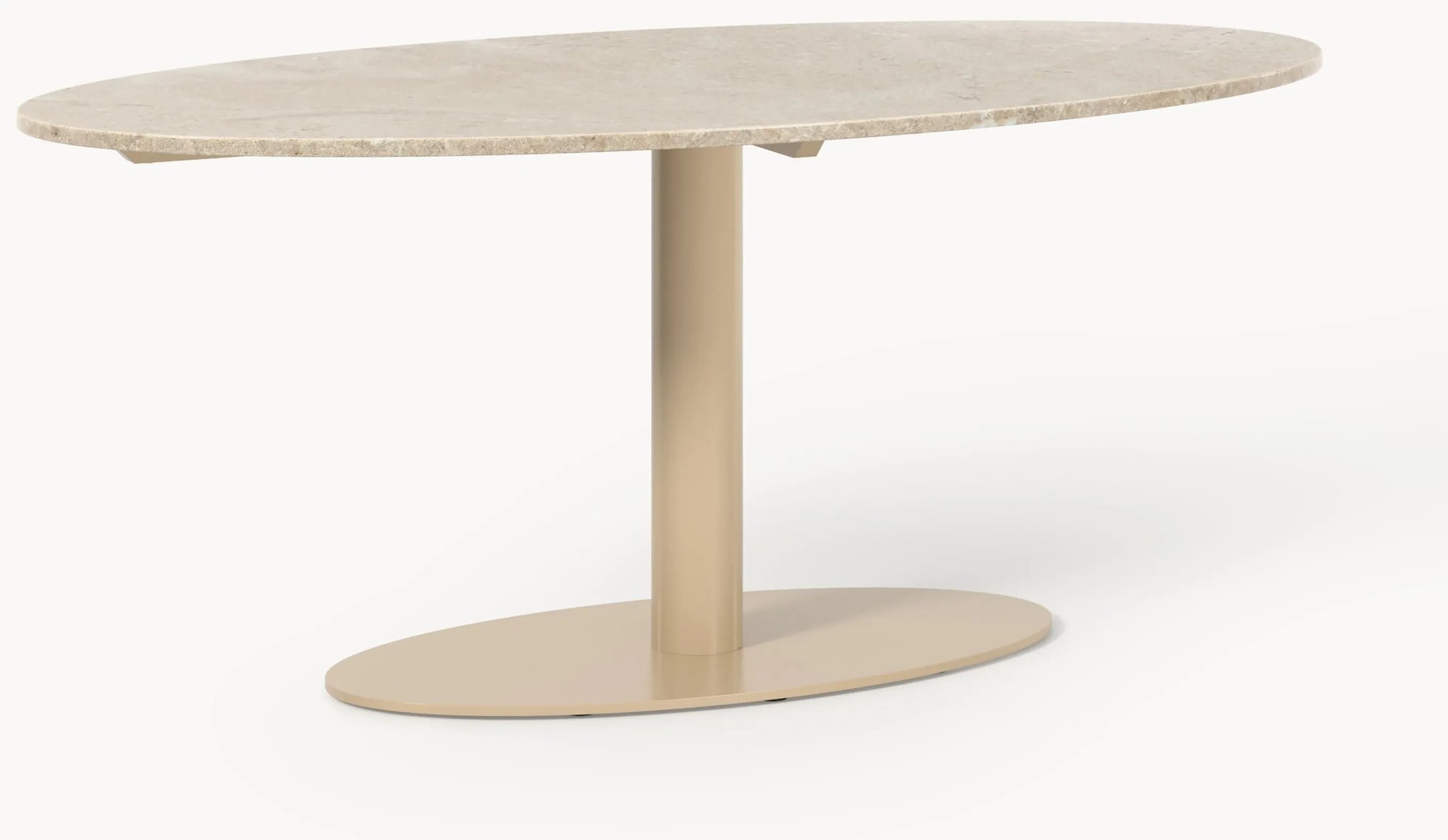 Oválny mramorový jedálenský stôl Miley, rôzne veľkosti