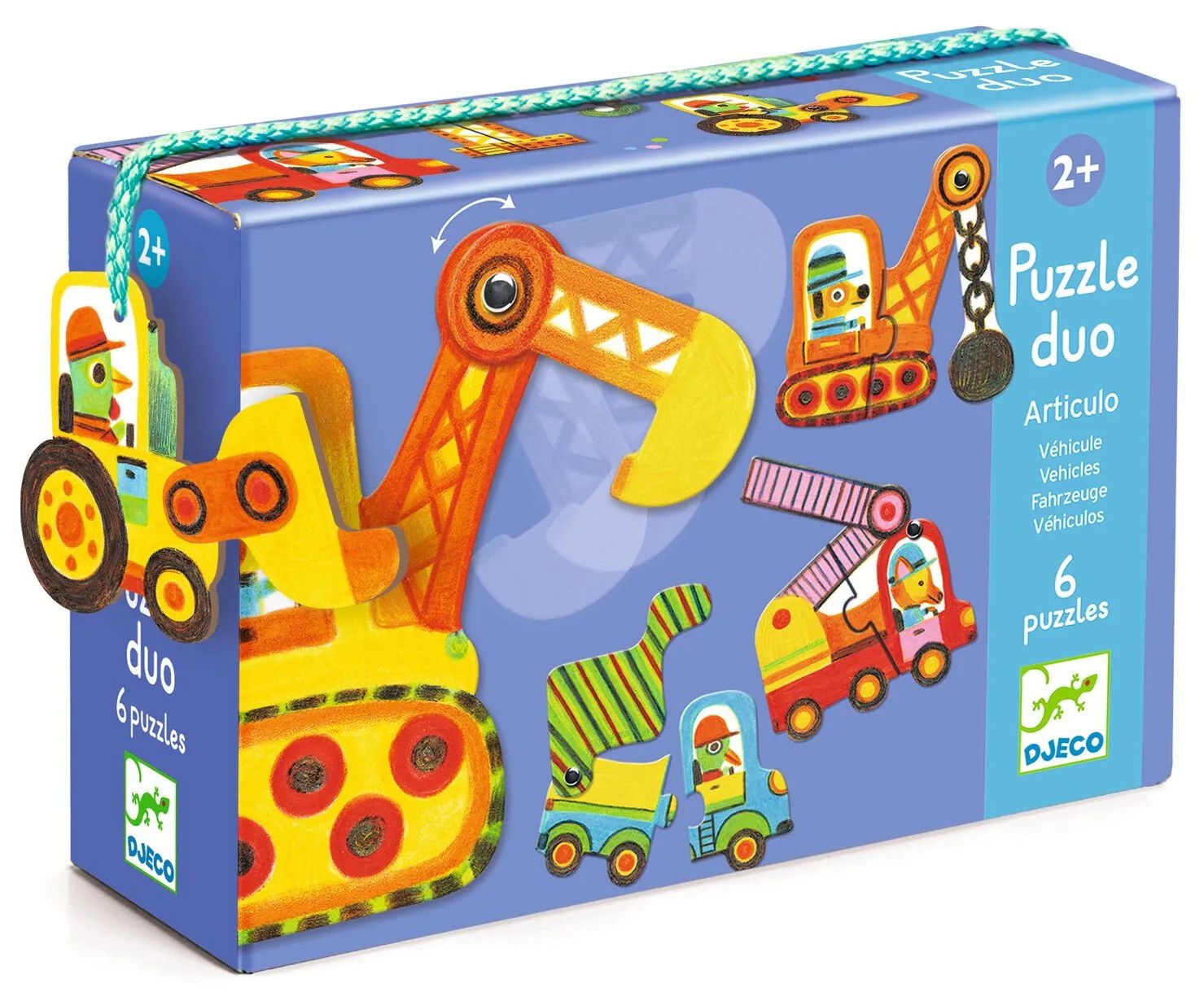 Puzzle Duo – Pohyblivé autá