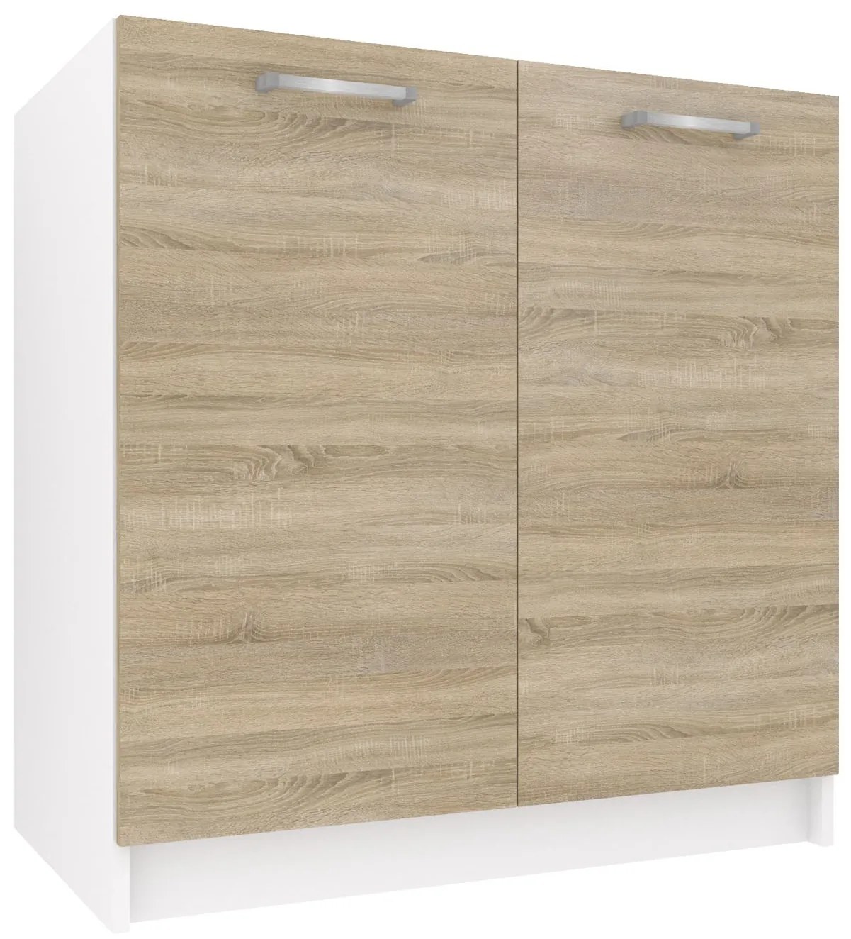 Kuchynská skrinka Belini drezová 80 cm dub sonoma bez pracovnej dosky TOR SDZ80/0/WT/DS/0/P