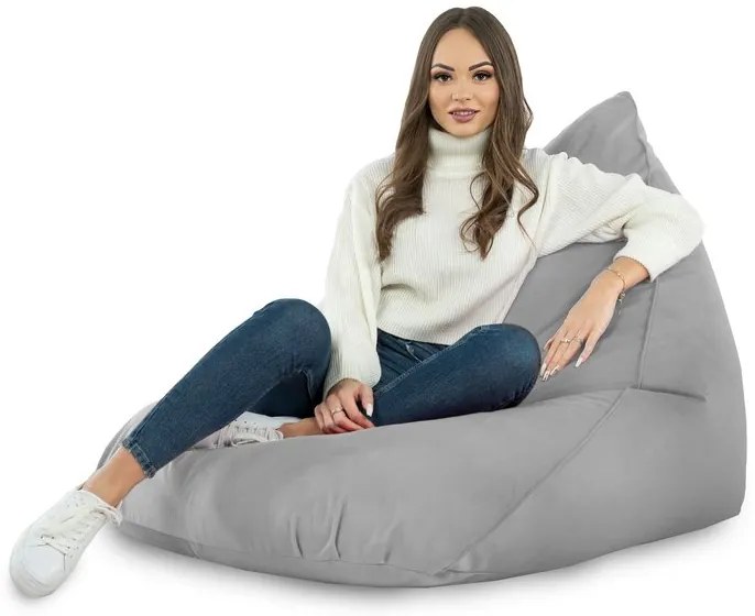 Sedací vak Bermudy Plyš Farba: Sv. sivý