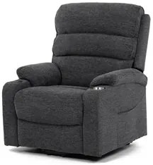 Autronic BONTEC Polohovacie kreslo, elektrické káblové ovládanie, šedá, látka, TV-S8348 GREY2 Farba: Béžová