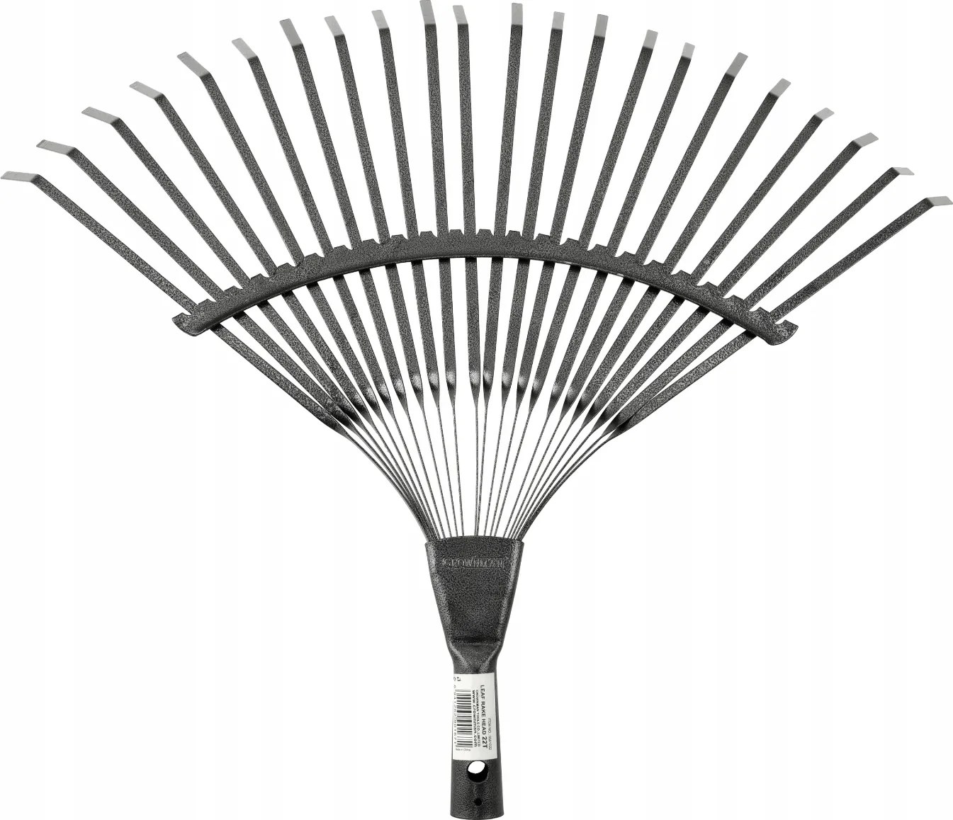 CROWNMAN KOVOVÉ vejárové hrable na lístie a trávu, 51 cm, 22 zubov