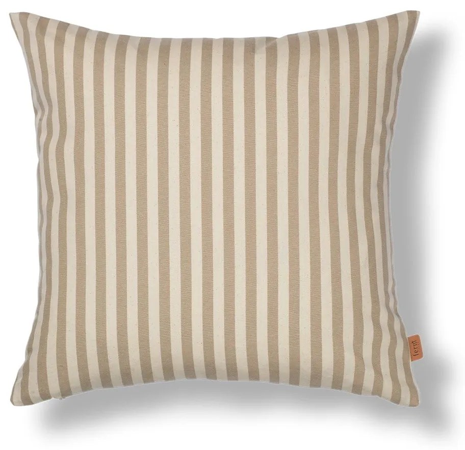 Ferm Living Vonkajší poťah na vankúš Strand Sand/Off-white 50 × 50 cm
