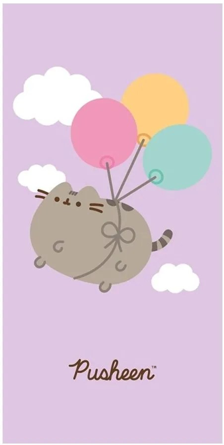 Bavlnená osuška mačička Pusheen - motív Kurz lietania - 100% bavlna - 70 x 140 cm