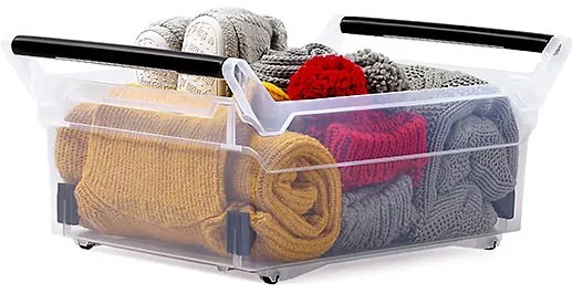 Úložný box, úzky s úchytom, systémový NUK, 58x38x26, 30 l Úložný box, úzky s úchytom, systémový NUK, 58x38x26, 30 l