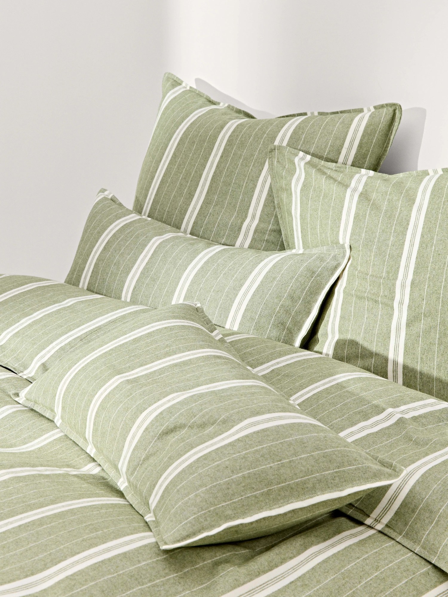 Pruhovaná flanelová obliečka na paplón Belinda