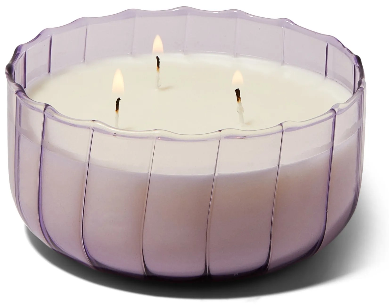 Paddywax Vonná sviečka Ripple Glass Salted Iris 340 g