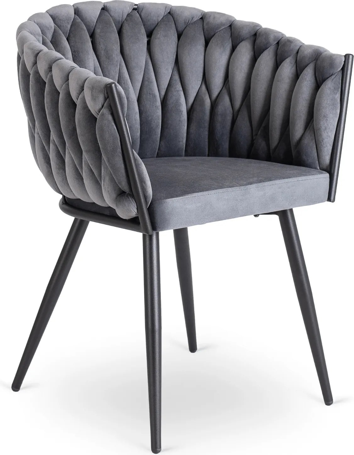 PROXIMA.store - Čalúnená jedálenska stolička ELENA FARBA: sivá