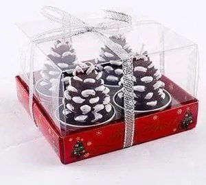 DECOLED Sviečky, 3,5 x 5 cm, 4 kusy