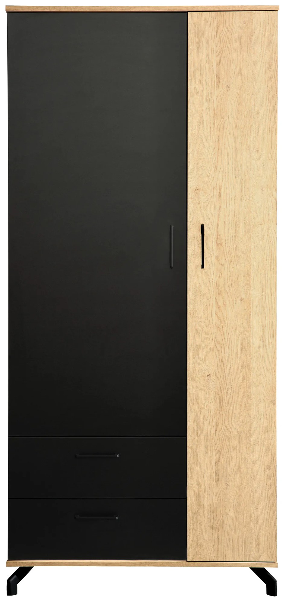 Meblar Čierna skriňa Madison - 2 dverová