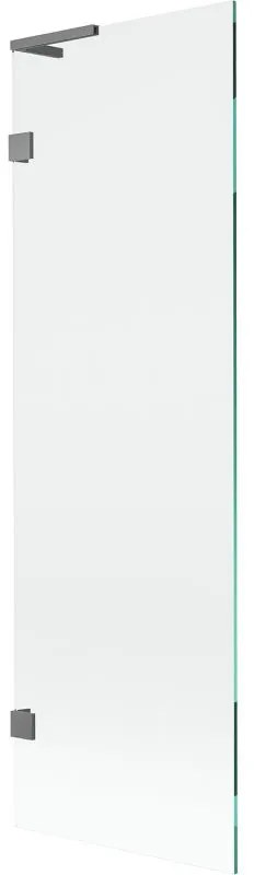 Mexen, Mexen Lunar L 1-krídlová vaňová zástena 60 x 150 cm, transparentná, pištoľový kov - 897L-060-000-95-00