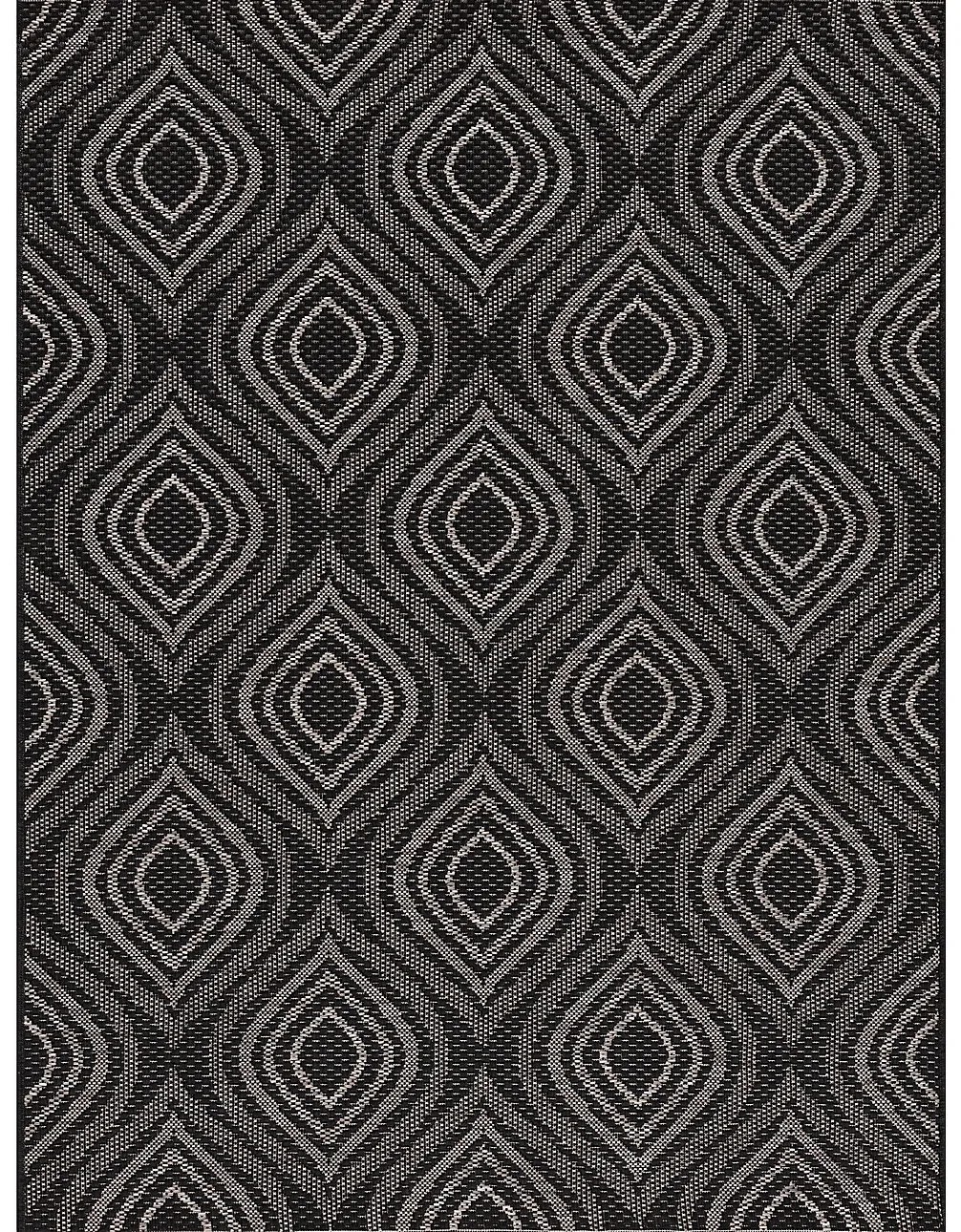 Koberec Breeze black/ clif grey 120 x 170 cm