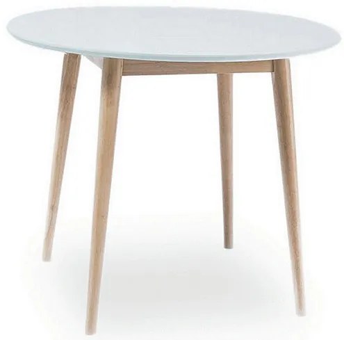 Jedálenský stôl Larson, dub / biela