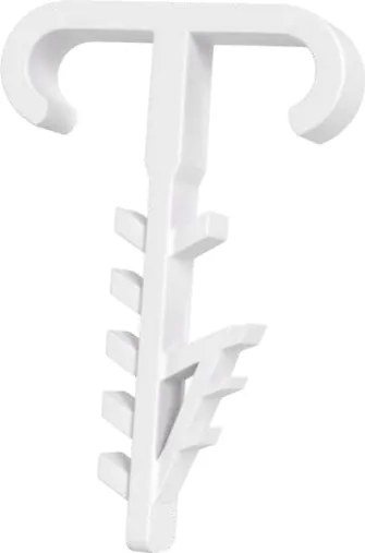 ECOLIGHT Dvojitý držiak pre 2x YDYp ploché káble - 100 ks