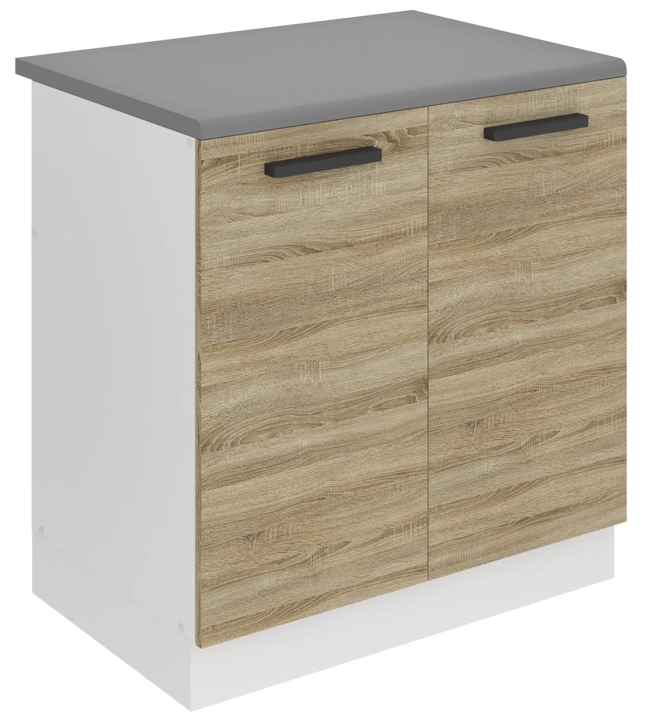 Kuchynská skrinka Belini Premium Full Version drezová 80 cm dub sonoma s pracovnou doskou