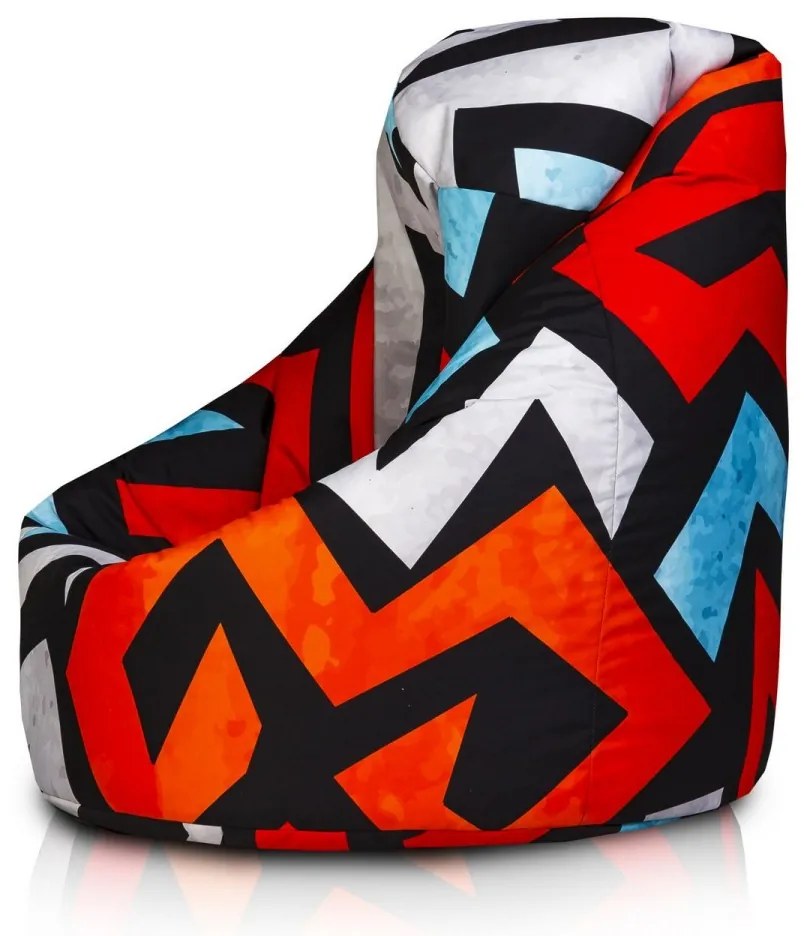 Sedací vak INTERMEDIC Mega Sako Modern Farba: DG43 - Cik-Cak