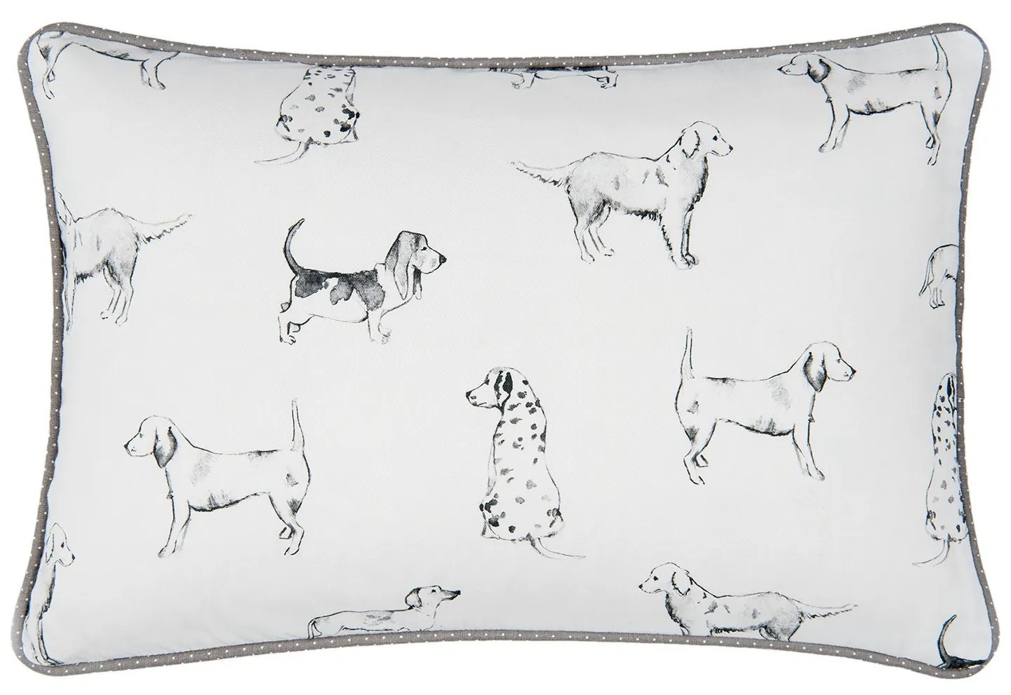 Vankúš s výplňou s bavlneným povlakom Dog Love - 35 * 50 cm