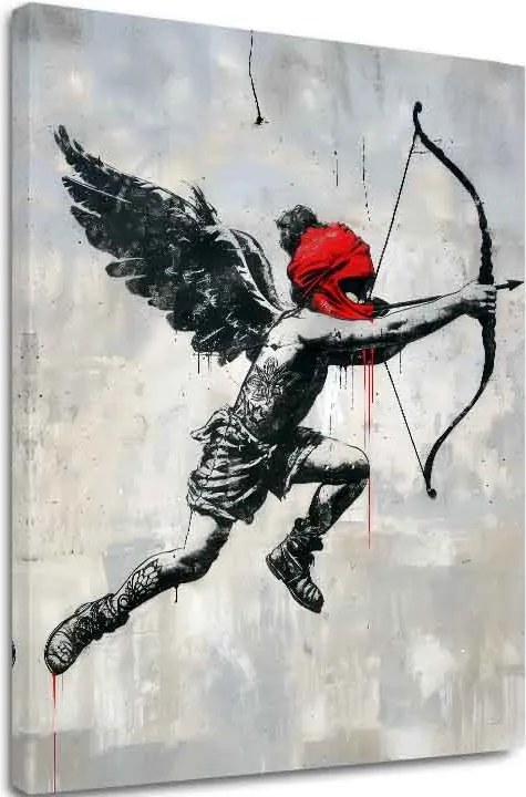 Obraz Cupid's Aim na plátne | Maľovaná štruktúra