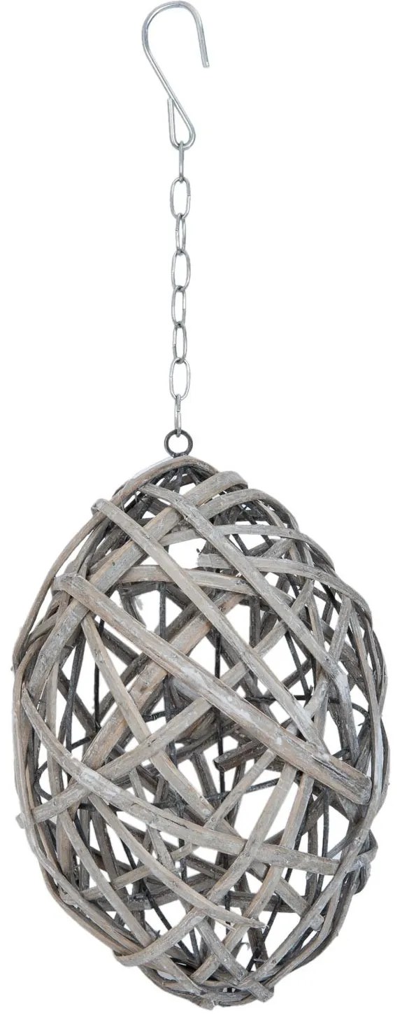 Dekorácie závesné ratanové vajcia - Ø 20 * 30 cm