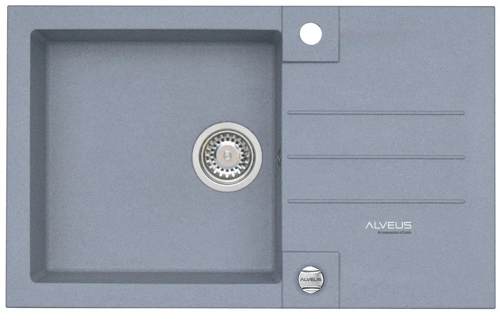 ALVEUS CZ ROCK 130 /04 STEEL (780x480mm)+ pop- up sifon F