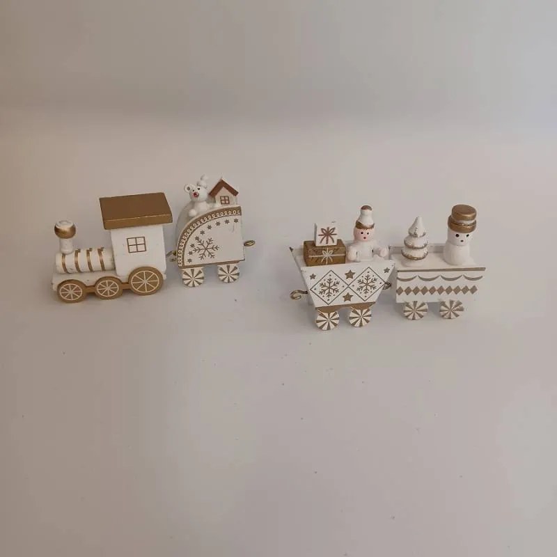 DECOLED Dekorácia, vlak, 22,3 x 7,2 x 2,8 cm, biela