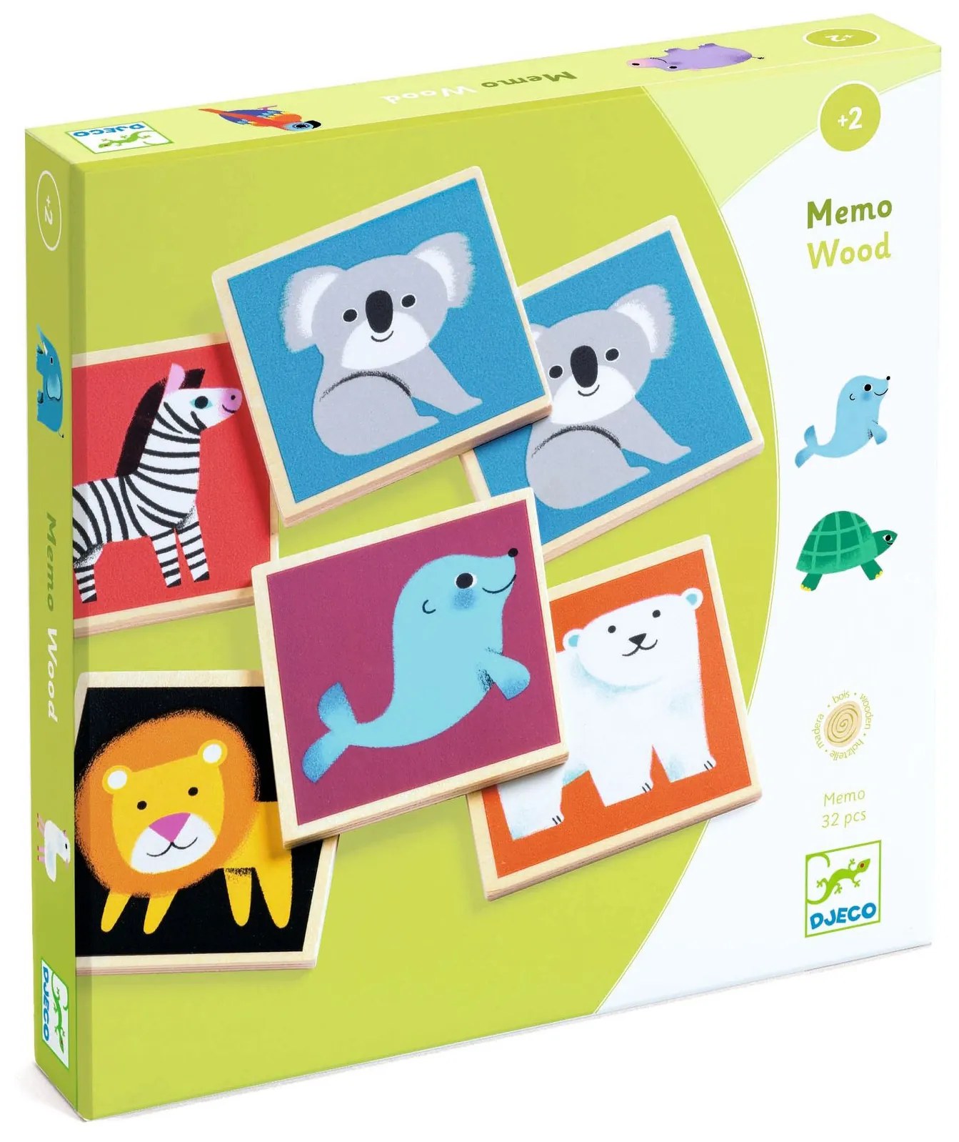 Drevené pexeso - divoké zvieratá