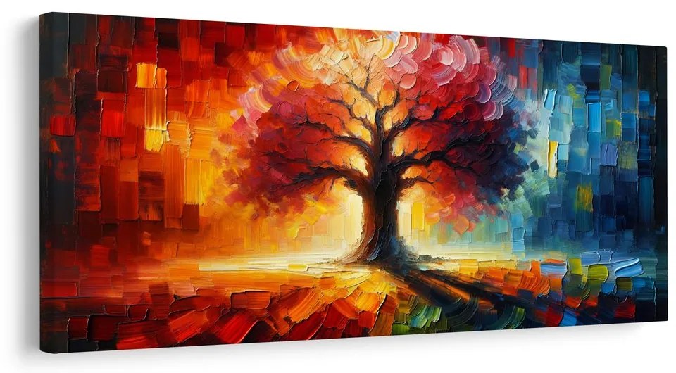 Obraz žiariaci strom života na jeseň