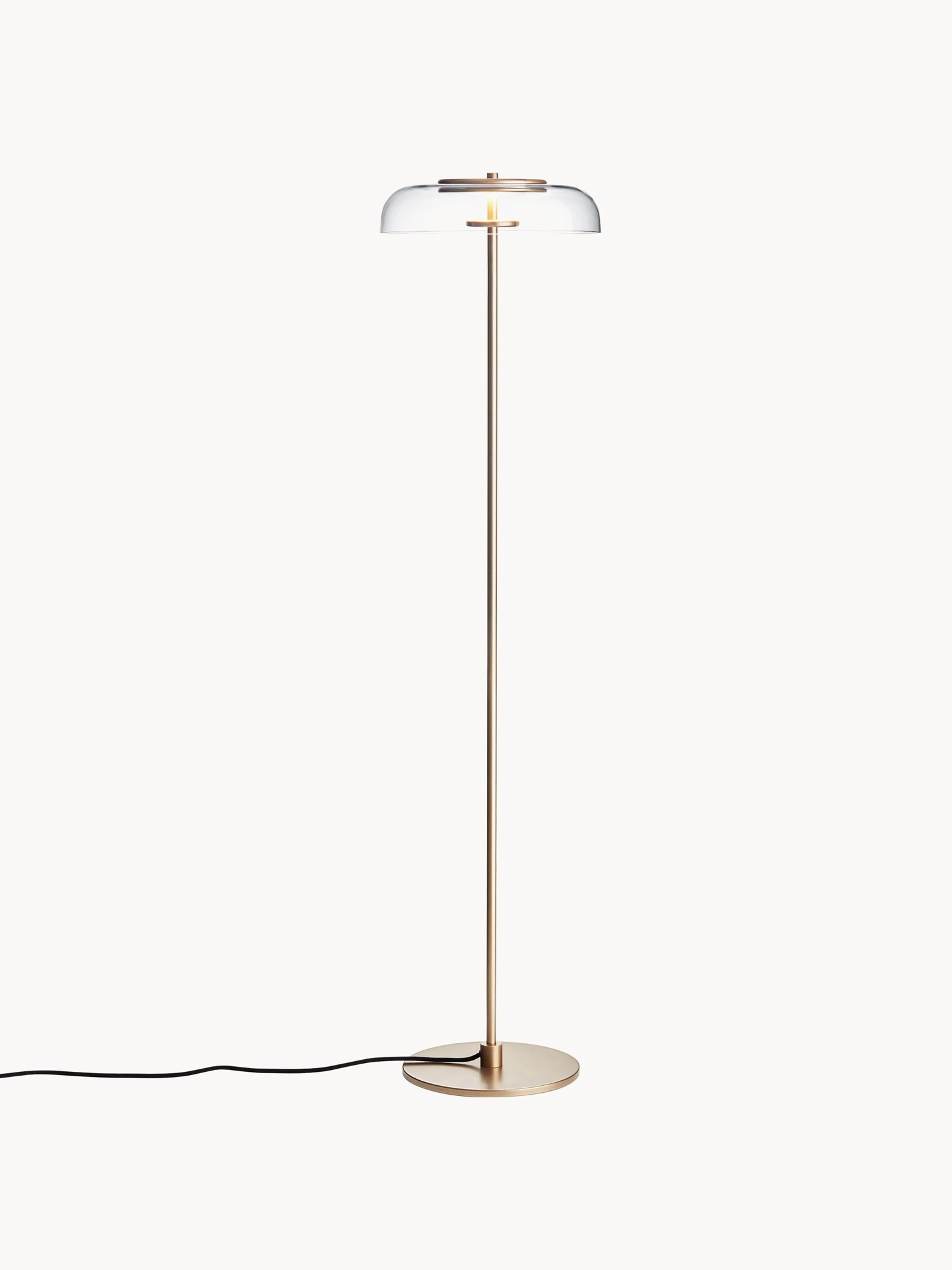 Malá ručne fúkaná stojacia LED lampa Blossi