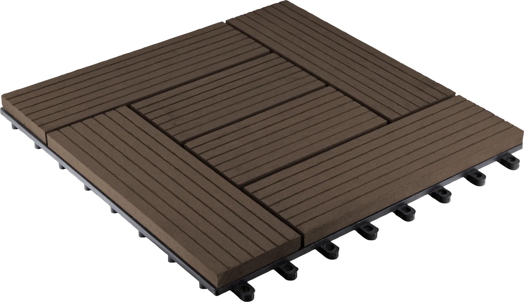 WPC dlaždice LEGI STYLE 30 x 30 cm, čokoláda