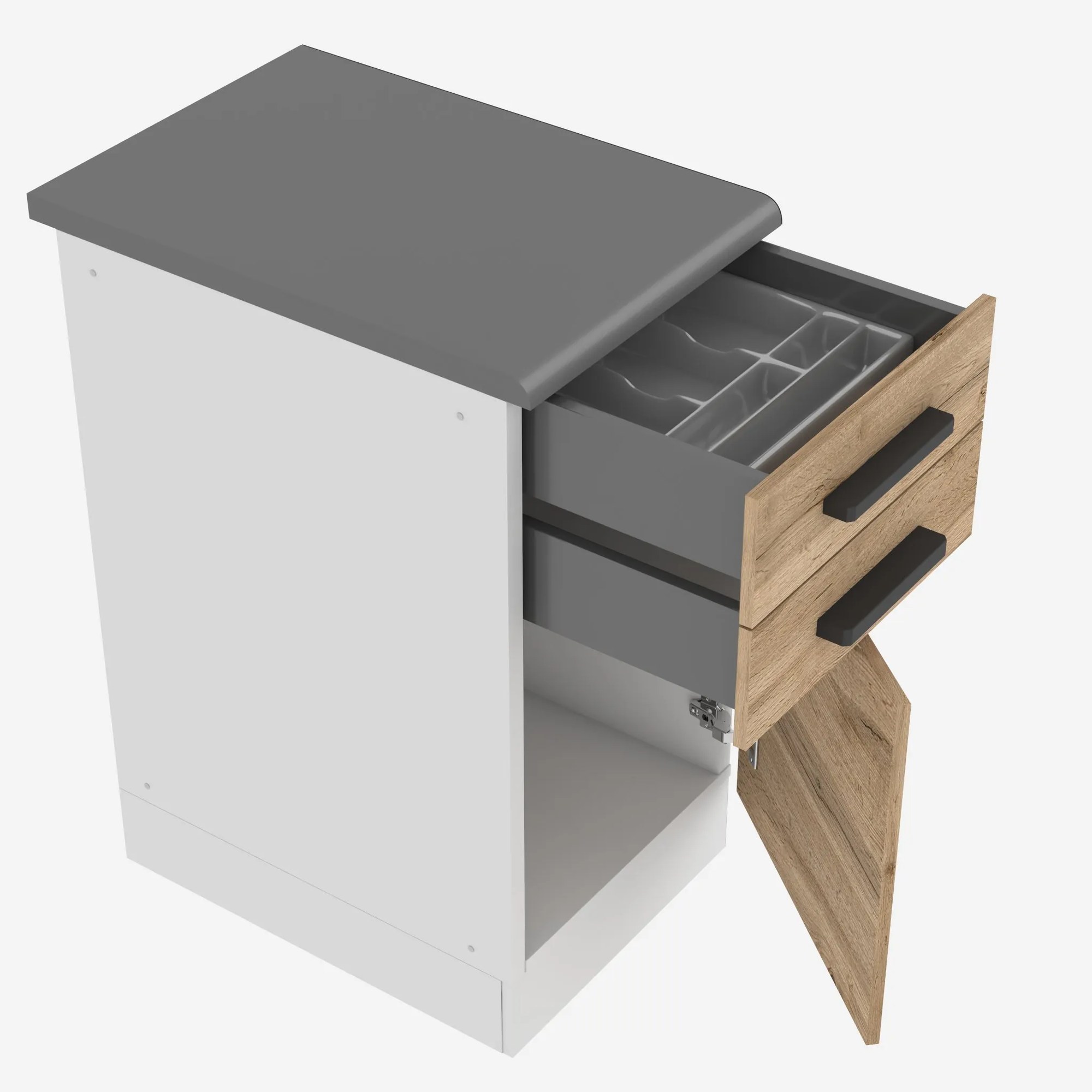 Kuchynská skrinka spodná 40 cm šuflíky TOR SDSZ40WS/0/WT/DW/B/B1/PP