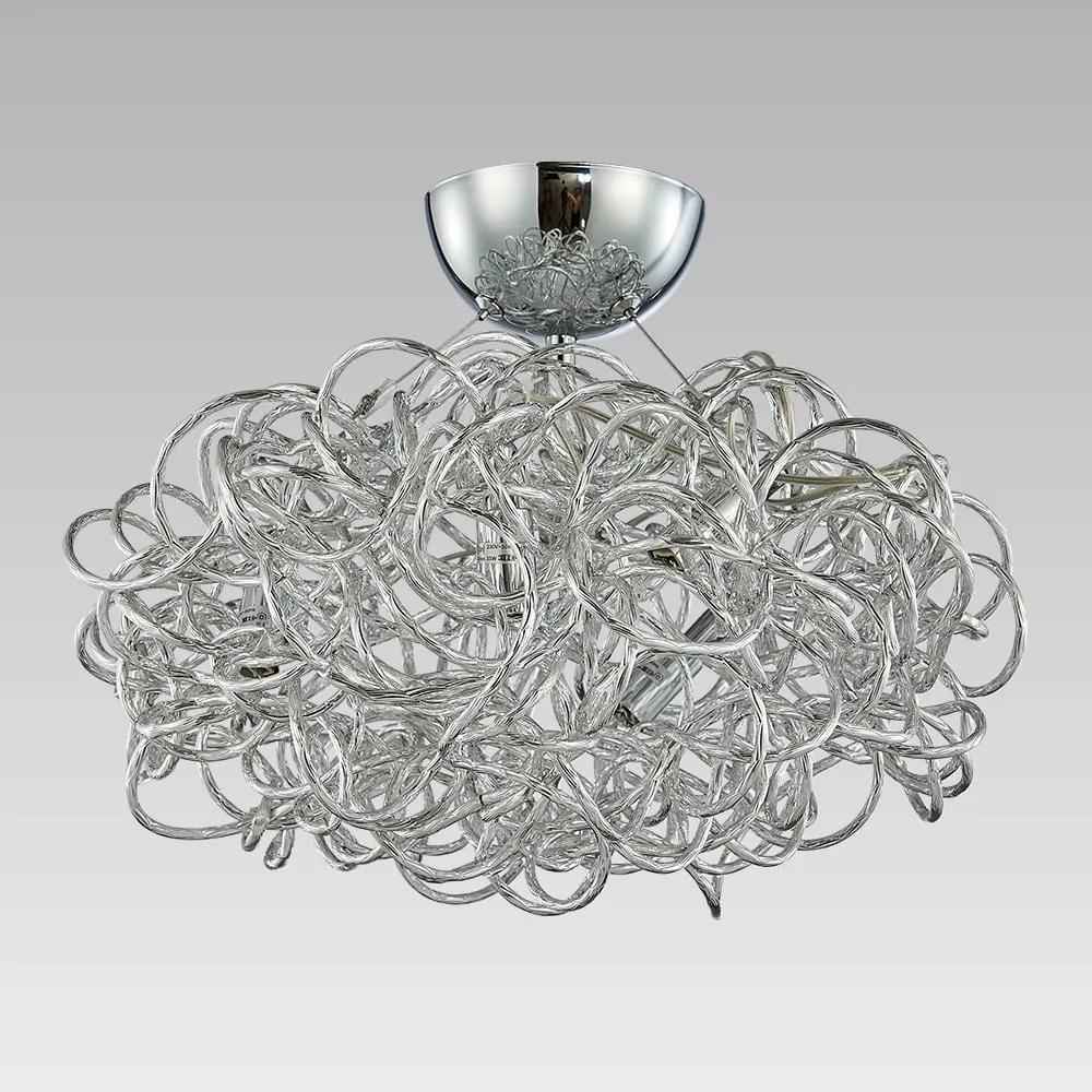 Moderné svietidlo PREZENT WIRED CHROME/ALUMINUM 64381
