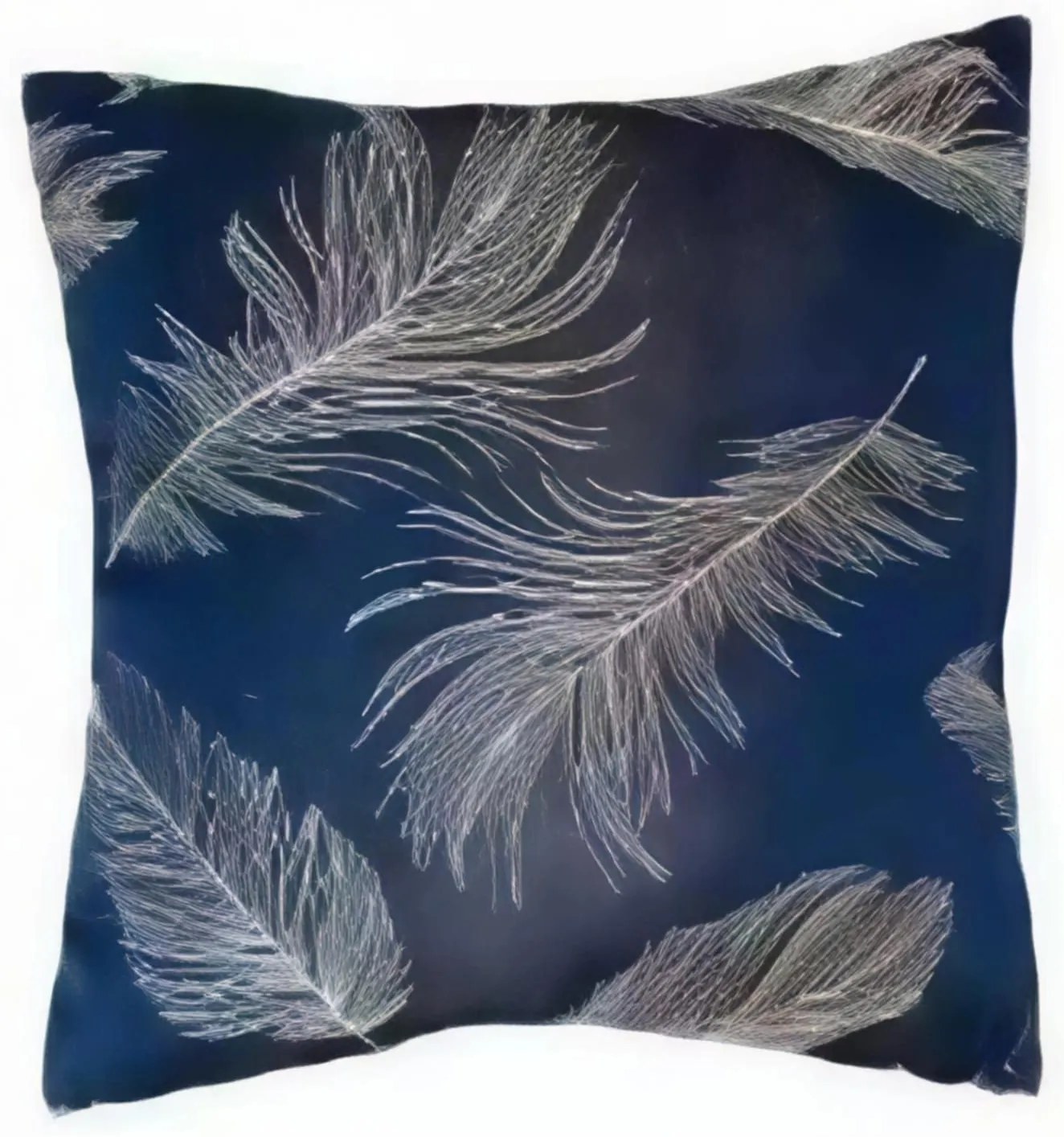 Dekoračná obliečka 45x45cm Pierka modré TiaHome