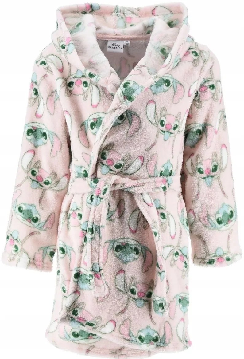 Dievčenský fleece župan s kapucňou Lilo &amp; Stitch, EU 98