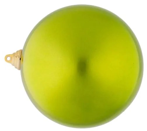 DECOLED Plastová guľa, 15 cm, zelená, lesklá