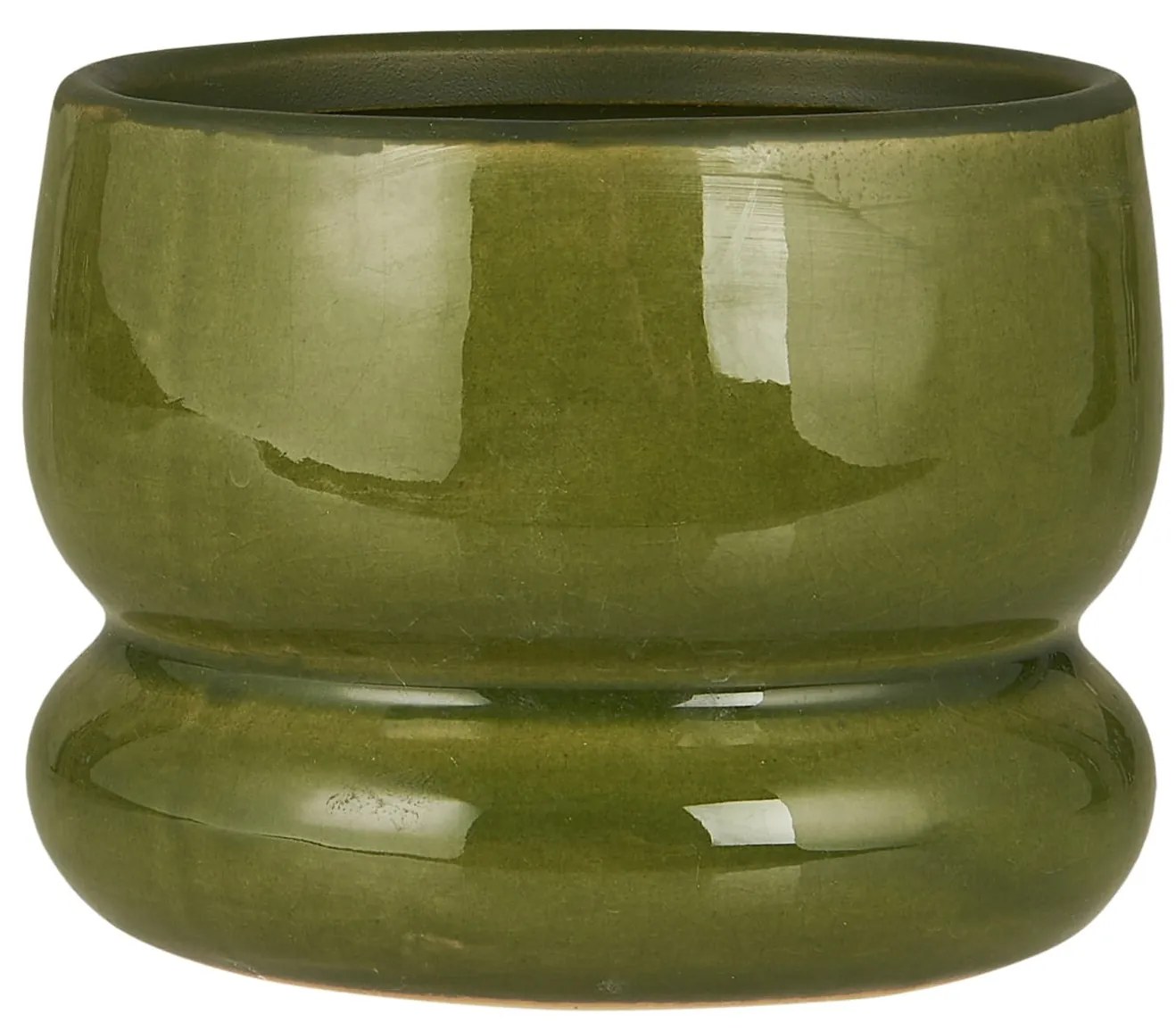 Ib Laursen Keramický obal na kvety Firenze Green Ø 10 cm