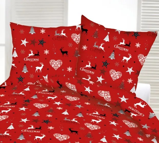 INTERMEDIC SK Obliečka Christmas STAR RED 40x40cm