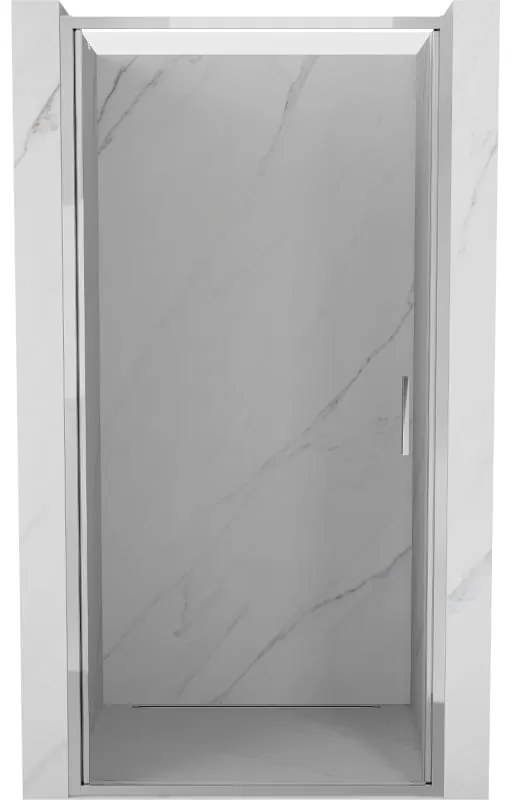 Mexen Exo, 1-krídlové dvere do otvoru 90x200 cm, 6mm číre sklo, chrómový profil, 817-090-000-01-00